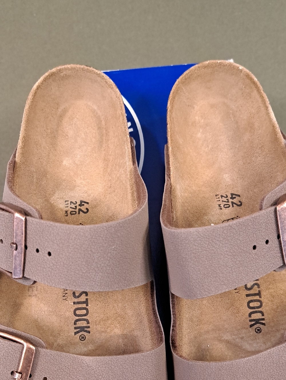 Birkenstock Arizona  Birkibuc - Color: Mocca - Size: Men 9 - Picture 5 of 10